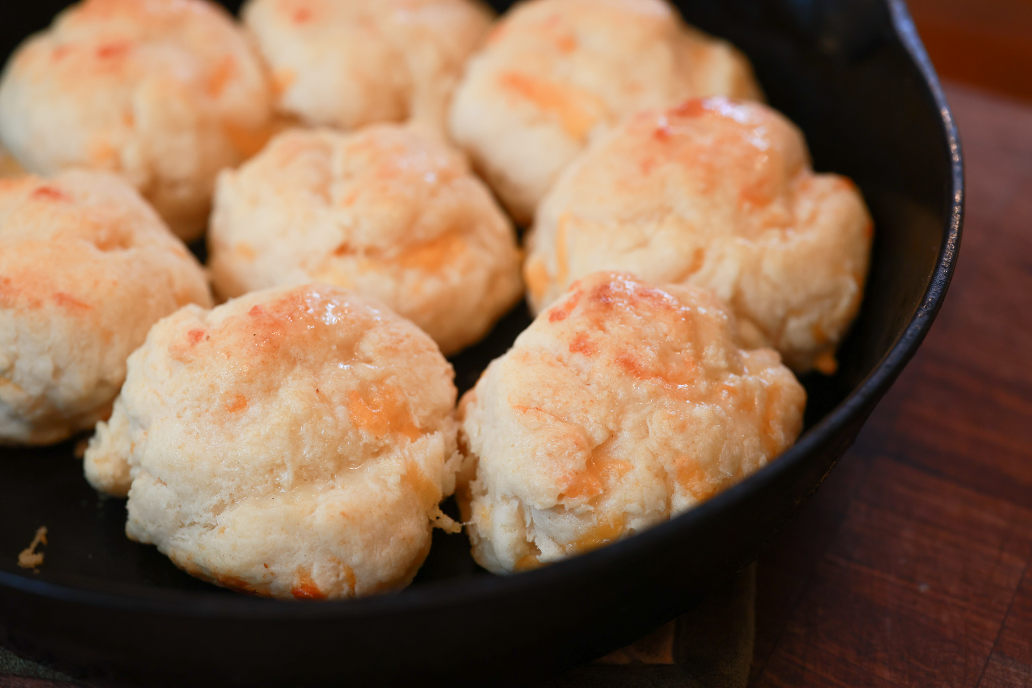 Cheddar Garlic Biscuits Using Homemade Biscuit Mix (Soft, Fluffy, No Rolling)